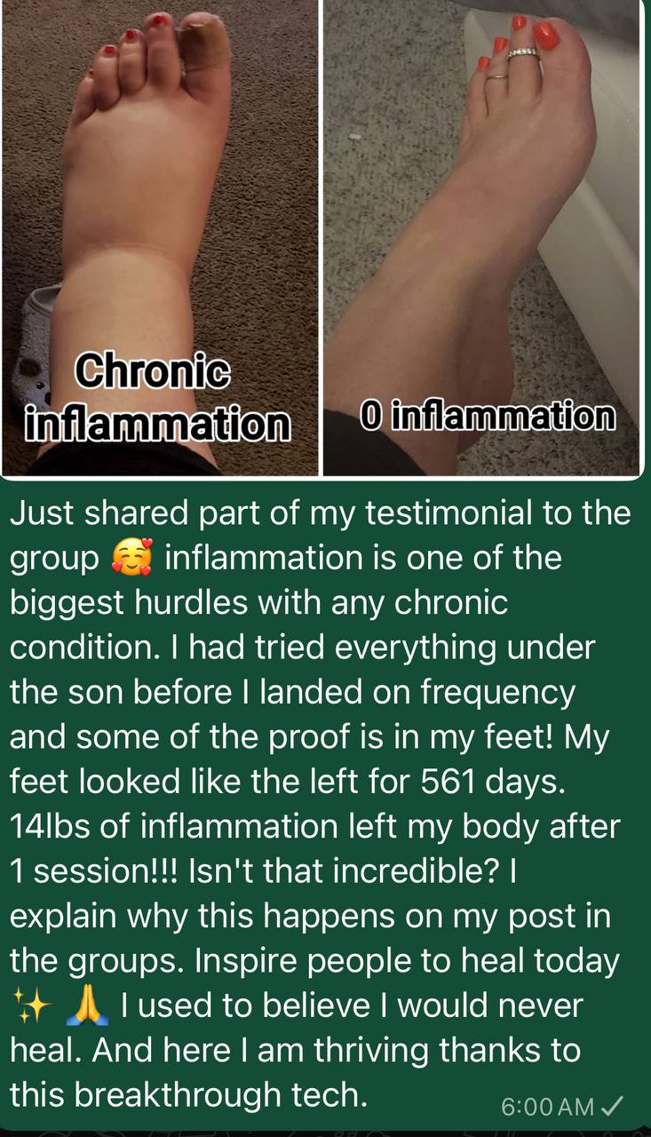 Chronic inflammation before and after